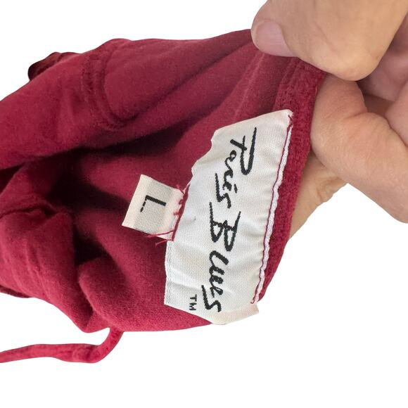 Vintage Red Velvet Mini Dress – Paris Blues 80s Spaghetti Strap Bodycon - Picture 16 of 16